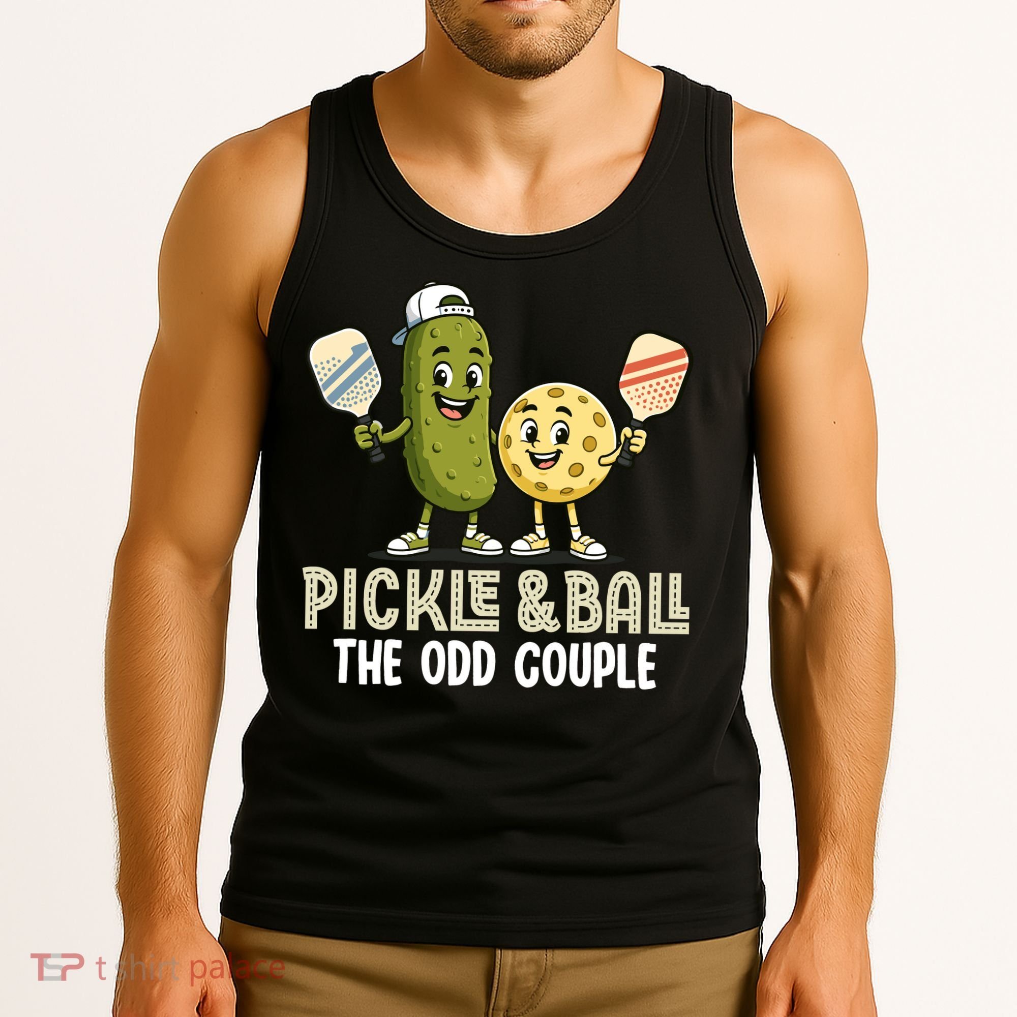 Pickle And Ball The Odd Couple Pickleball Matching Tank Top
