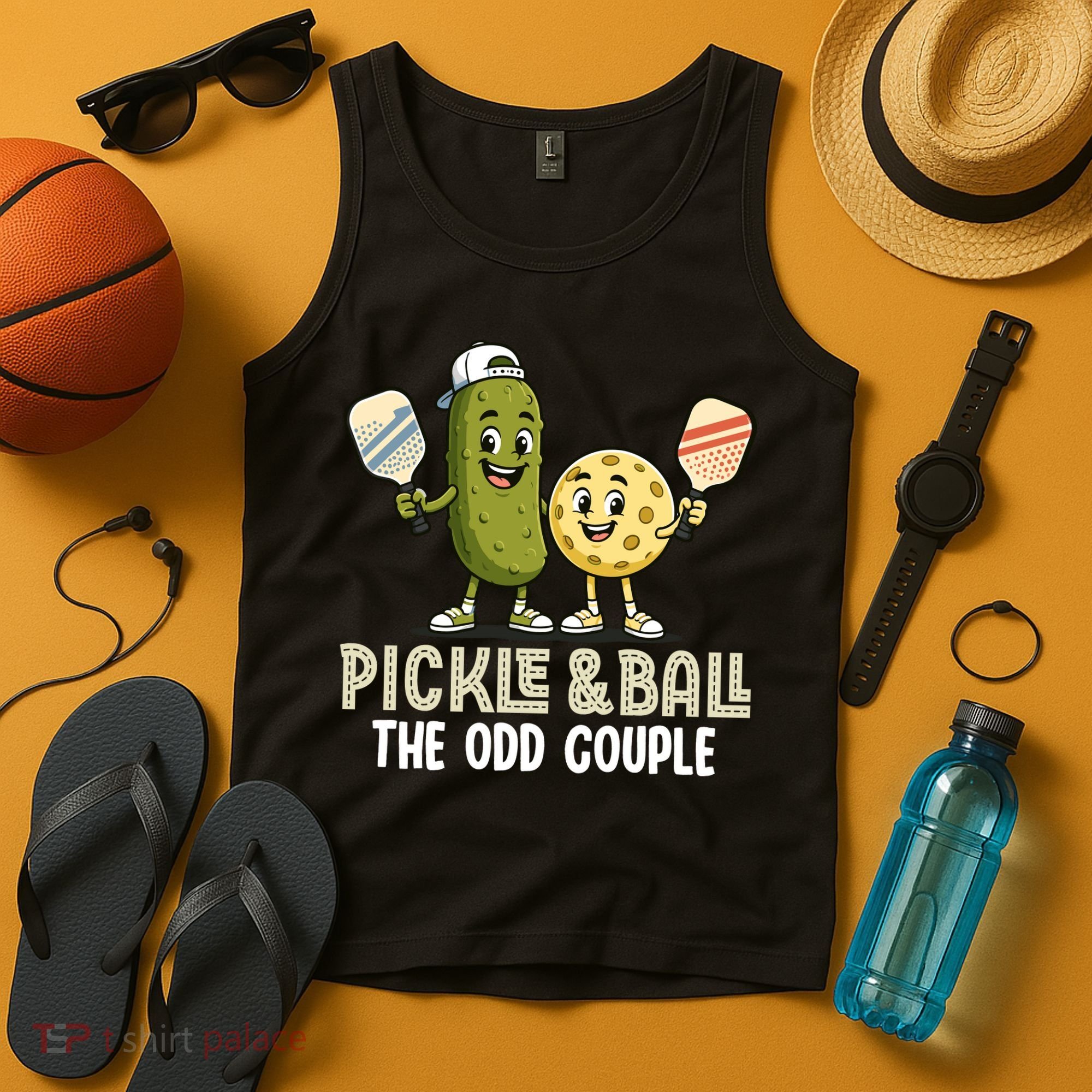 Pickle And Ball The Odd Couple Pickleball Matching Tank Top
