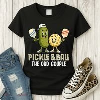 Pickle And Ball The Odd Couple Pickleball Matching Women's T-Shirt thumb 3