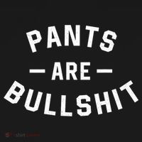 Pants Are Bullshit Funny Sarcastic Coaster thumb 2