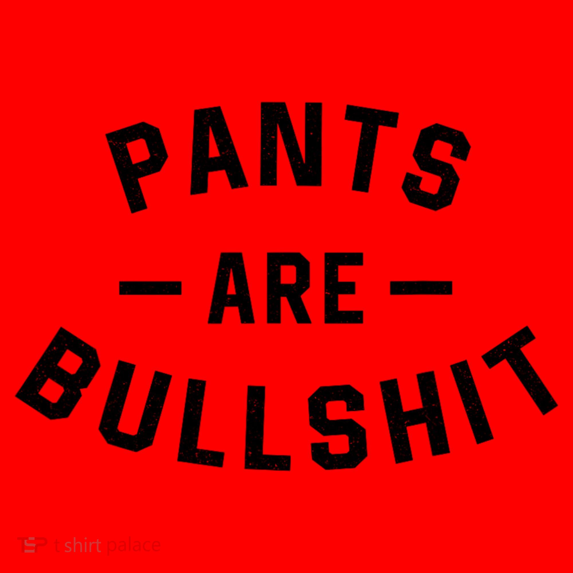Pants Are Bullshit Funny Sarcastic Santa Hat