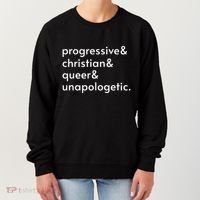 Progressive And Christian And Queer And Unapologetic Women's Sweatshirt thumb 0