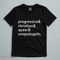 Progressive And Christian And Queer And Unapologetic T-Shirt thumb 5