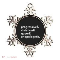Progressive And Christian And Queer And Unapologetic Ornament thumb 0