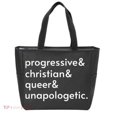 Progressive And Christian And Queer And Unapologetic Tote Bag