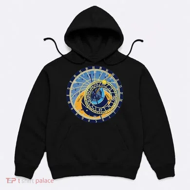 Prague Astronomical Clock Astrology Hoodie