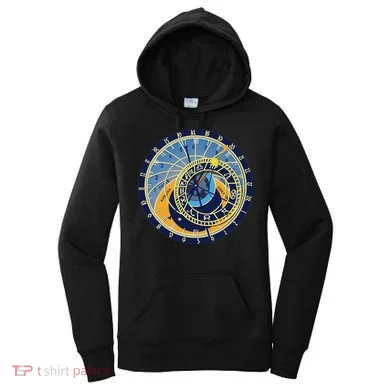 Prague Astronomical Clock Astrology Women's Hoodie