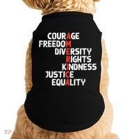 Protest America Courage Freedom Rights Resist  Doggie Tank thumb 0
