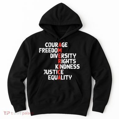 Protest America Courage Freedom Rights Resist  Hoodie