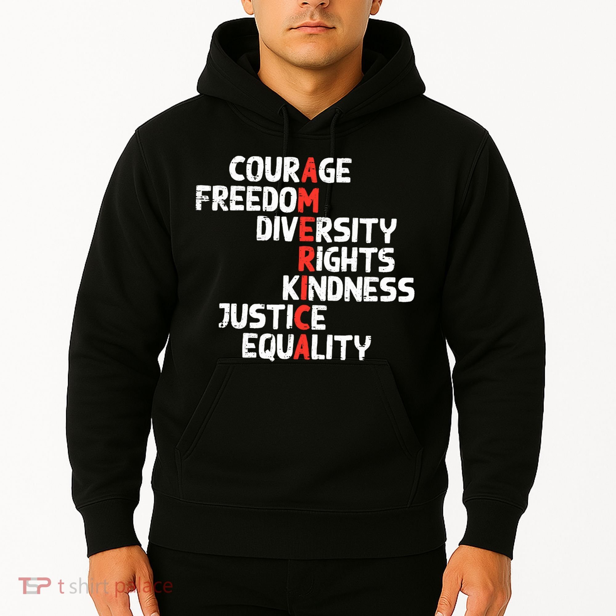 Protest America Courage Freedom Rights Resist  Hoodie