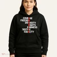 Protest America Courage Freedom Rights Resist  Hoodie thumb 5