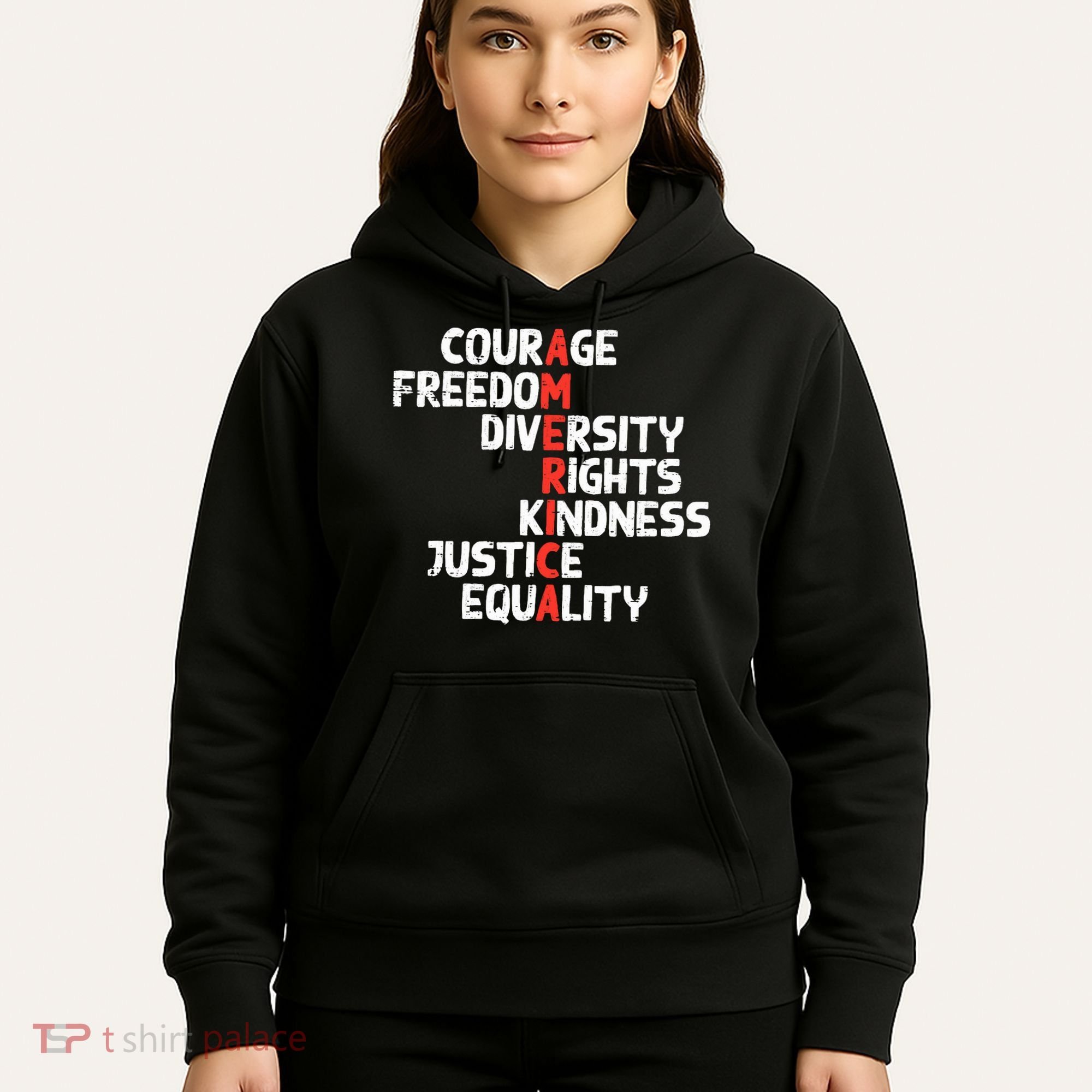 Protest America Courage Freedom Rights Resist  Hoodie