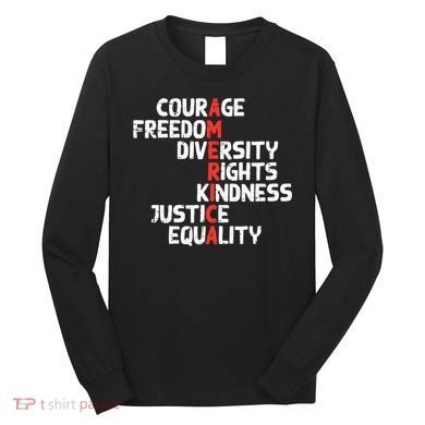 Protest America Courage Freedom Rights Resist  Long Sleeve Shirt