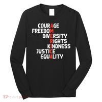 Protest America Courage Freedom Rights Resist  Long Sleeve Shirt thumb 0