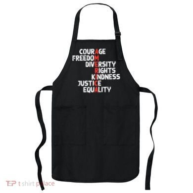 Protest America Courage Freedom Rights Resist  Apron