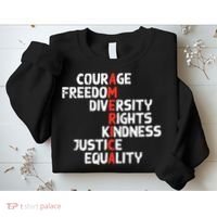 Protest America Courage Freedom Rights Resist  Sweatshirt thumb 2
