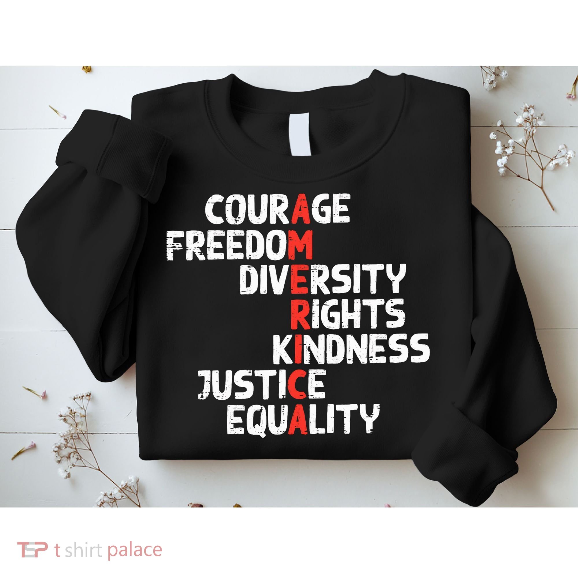 Protest America Courage Freedom Rights Resist  Sweatshirt