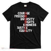 Protest America Courage Freedom Rights Resist  T-Shirt thumb 0