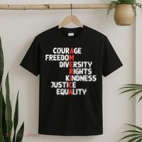 Protest America Courage Freedom Rights Resist  T-Shirt thumb 2