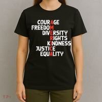 Protest America Courage Freedom Rights Resist  T-Shirt thumb 4