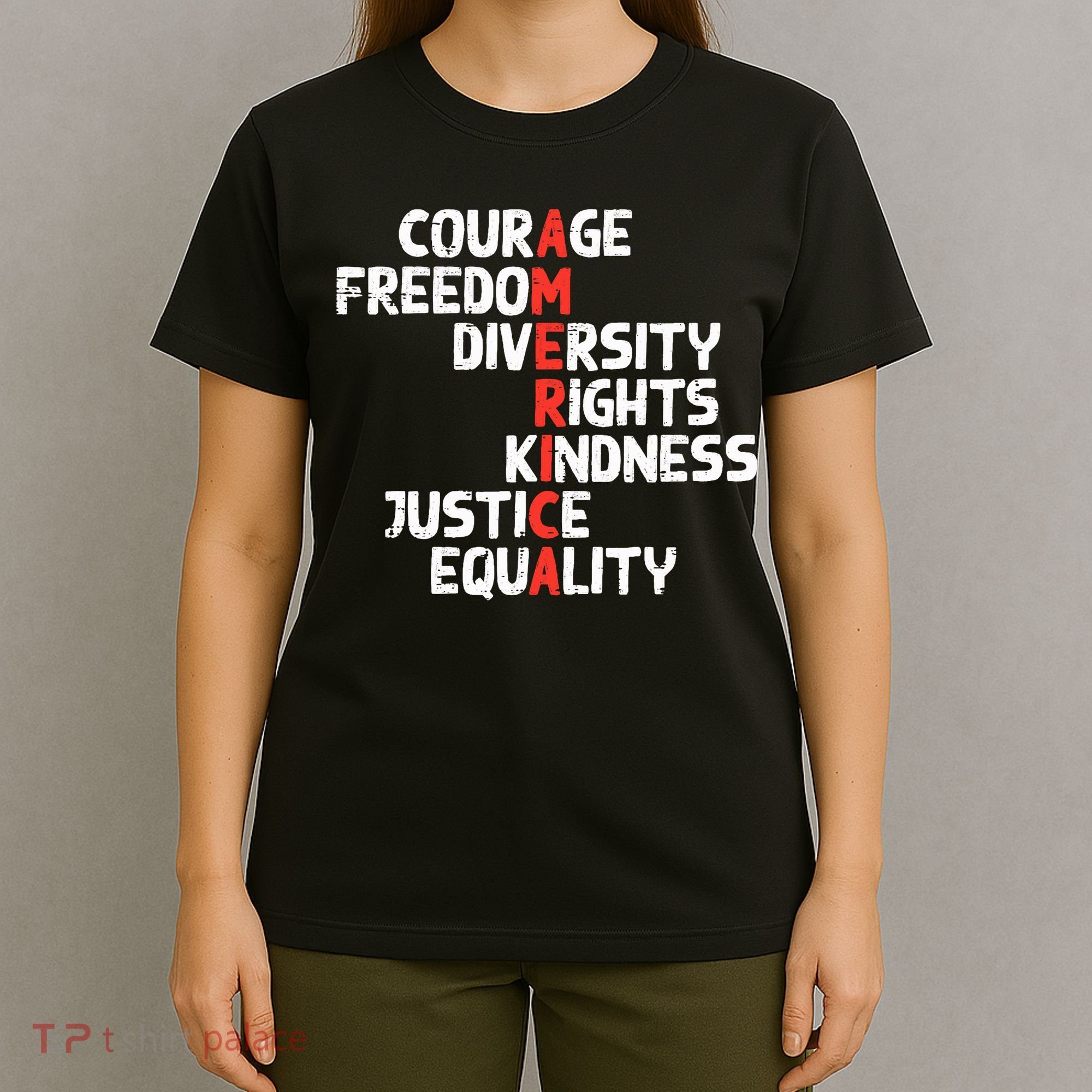 Protest America Courage Freedom Rights Resist  T-Shirt