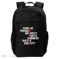 Protest America Courage Freedom Rights Resist  Backpack thumb 0