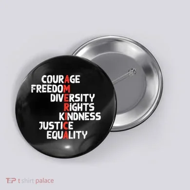Protest America Courage Freedom Rights Resist  Button