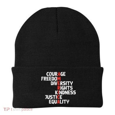 Protest America Courage Freedom Rights Resist  Beanie