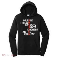 Protest America Courage Freedom Rights Resist  Women's Hoodie thumb 0