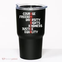 Protest America Courage Freedom Rights Resist  Tumbler thumb 0