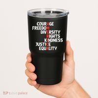 Protest America Courage Freedom Rights Resist  Tumbler thumb 2