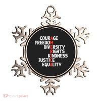 Protest America Courage Freedom Rights Resist  Ornament thumb 0
