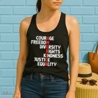 Protest America Courage Freedom Rights Resist  Women's Tank Top thumb 2
