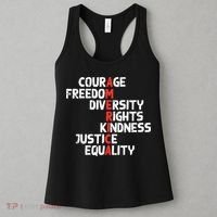 Protest America Courage Freedom Rights Resist  Women's Tank Top thumb 3