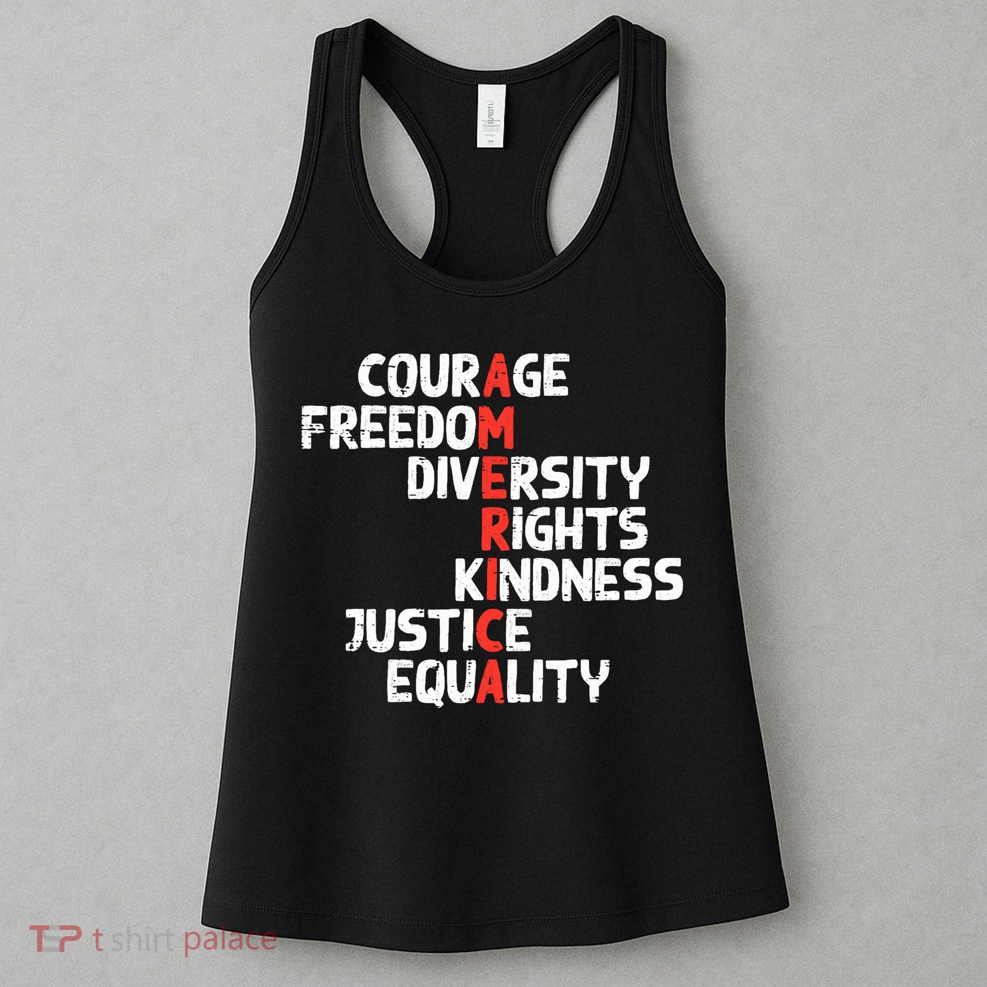 Protest America Courage Freedom Rights Resist  Women's Tank Top