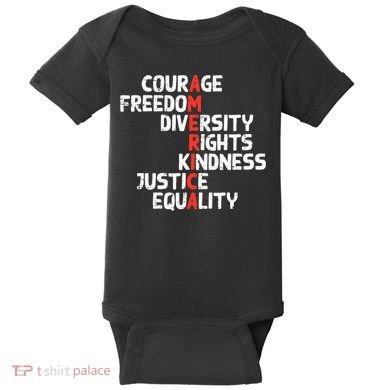 Protest America Courage Freedom Rights Resist  Baby Bodysuit