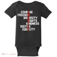 Protest America Courage Freedom Rights Resist  Baby Bodysuit thumb 0