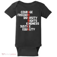 Protest America Courage Freedom Rights Resist  Baby Bodysuit thumb 0