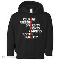 Protest America Courage Freedom Rights Resist  Toddler Hoodie thumb 0