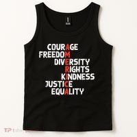 Protest America Courage Freedom Rights Resist  Tank Top thumb 2