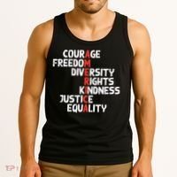 Protest America Courage Freedom Rights Resist  Tank Top thumb 3