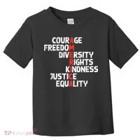 Protest America Courage Freedom Rights Resist  Toddler T-Shirt thumb 0