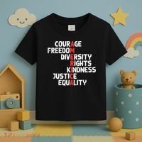 Protest America Courage Freedom Rights Resist  Toddler T-Shirt thumb 3