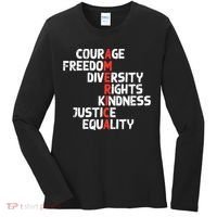 Protest America Courage Freedom Rights Resist  Women's Long Sleeve Shirt thumb 0