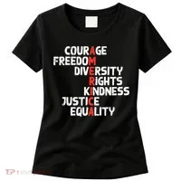 Protest America Courage Freedom Rights Resist  Women's T-Shirt thumb 0