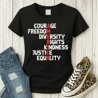 Protest America Courage Freedom Rights Resist  Women's T-Shirt thumb 3