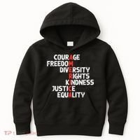 Protest America Courage Freedom Rights Resist  Kids Hoodie thumb 0