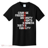 Protest America Courage Freedom Rights Resist  Kids T-Shirt thumb 0