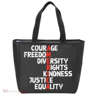 Protest America Courage Freedom Rights Resist  Tote Bag