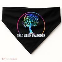 Protect All Child Abuse Prevention Awareness Month USA-Made Doggie Bandana thumb 0